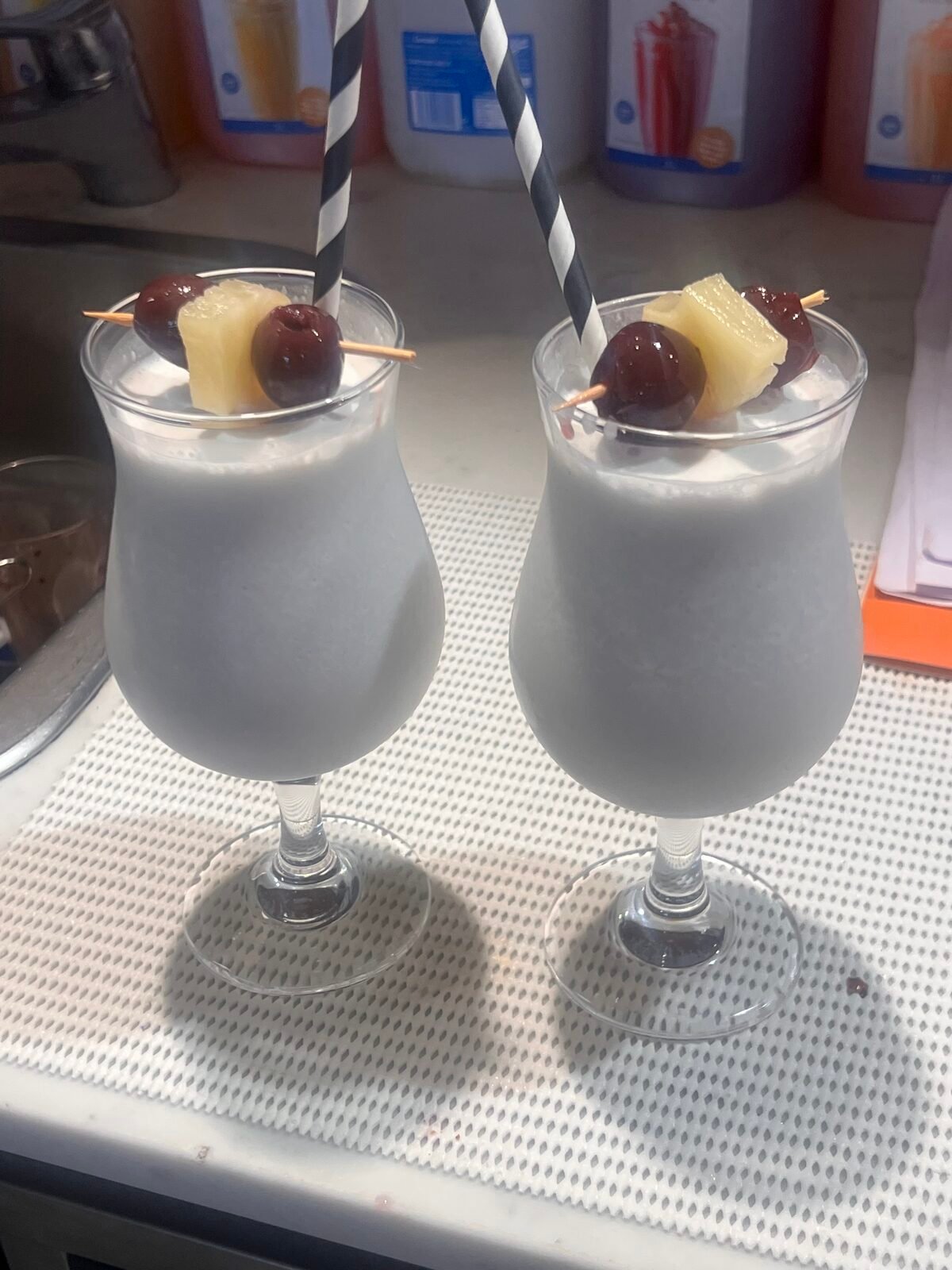 Creamsicle drink with whipped cream